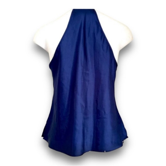 Victoria’s Secret Satiny Halter Top in Royal Blue SZ Small - Picture 2 of 7